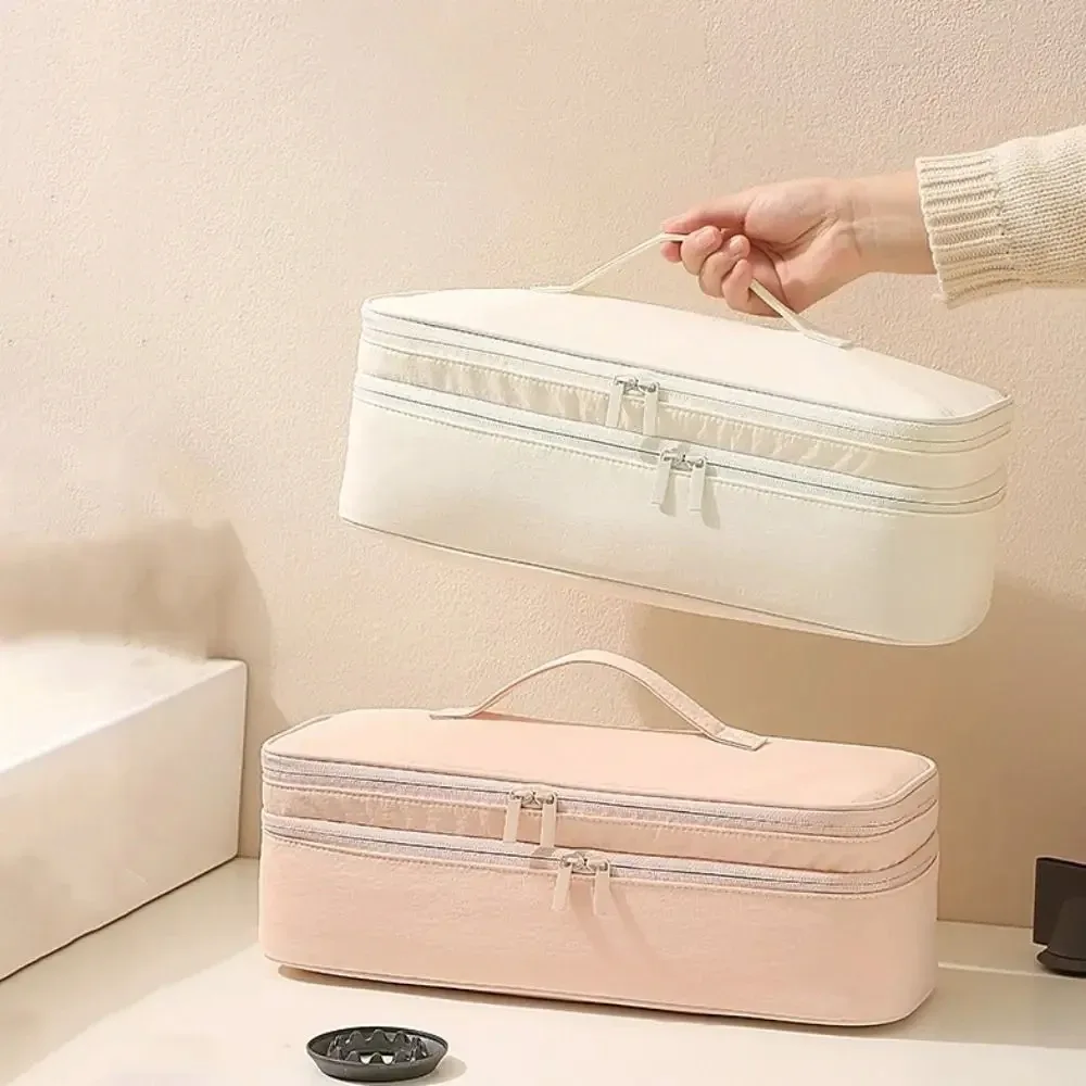 sac de rangement pour sèche-cheveux de grande capacité, étui de voyage anti-poussière, pochette de rangement multi-poches pour sèche-cheveux dyson