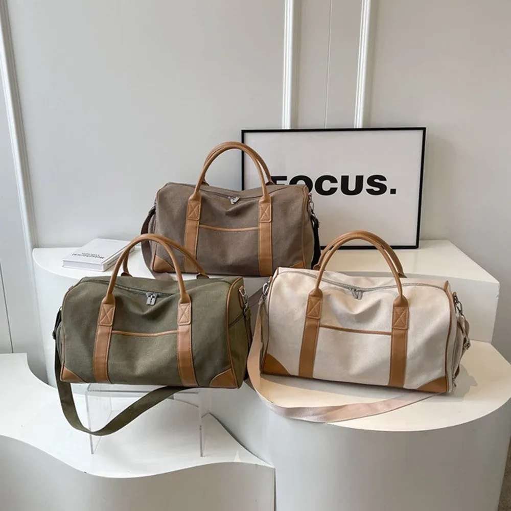 sac de voyage en toile, sac de sport pour week-end, sac de voyage pour homme et femme, multi-poches