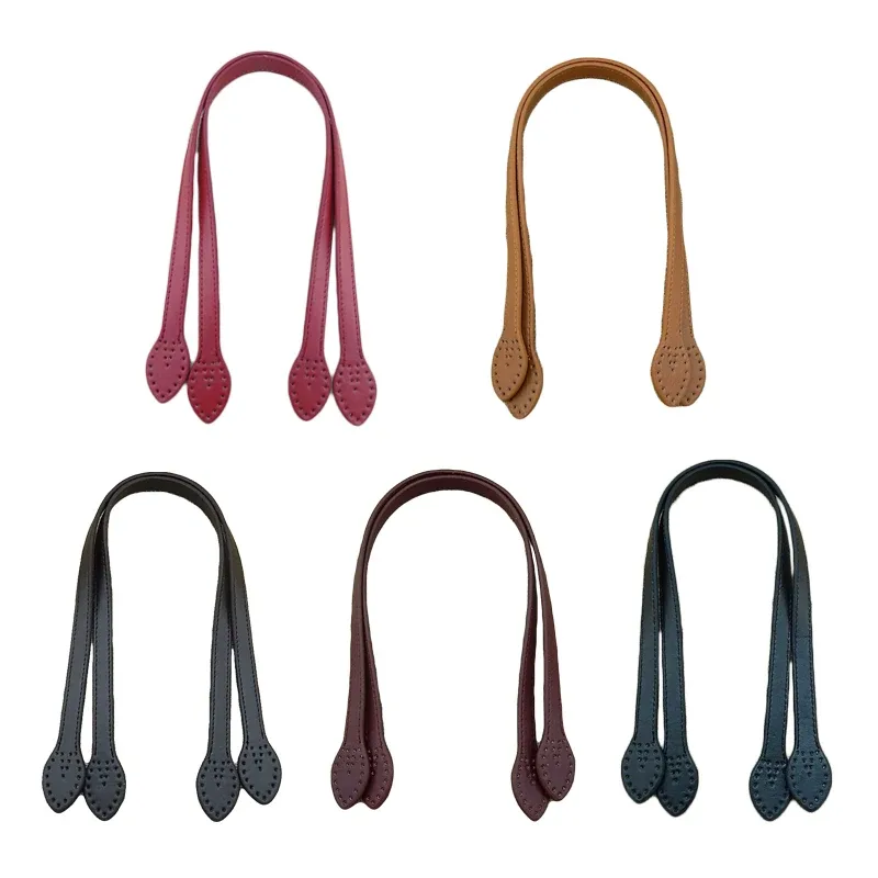 2 pièces poignées en cuir sacs à bandoulière durables ceinture détachable femmes feuille poignée sangles bricolage à la main remplacement sac à main sangle 60 cm