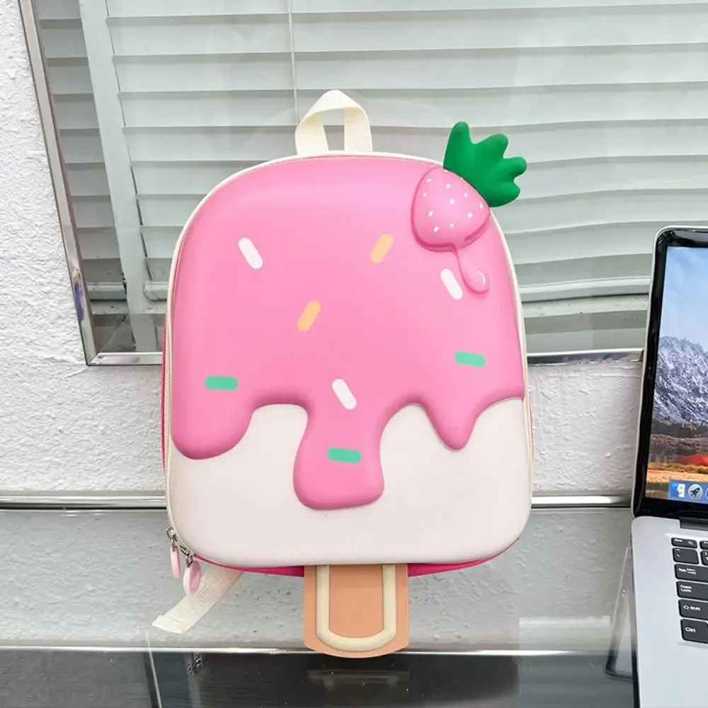 sac à dos mignon de haute qualité en forme de crème glacée, grande capacité, sac à dessert léger et portable pour enfants