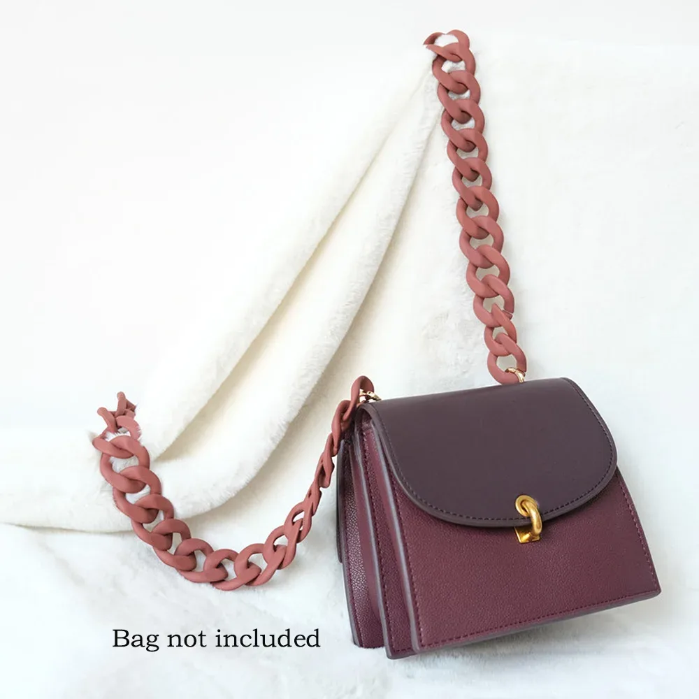 bricolage épais acrylique sac en cuir chaîne poignée pièces de rechange sac en cuir style mat accessoires garnitures sac à main chaîne sangle chaîne pour sac