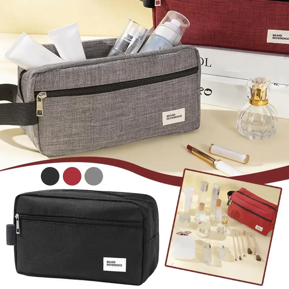 trousse de maquillage de capacité pour hommes et femmes – trousse à cosmétiques trousse de toilette de voyage d'affaires en plein air