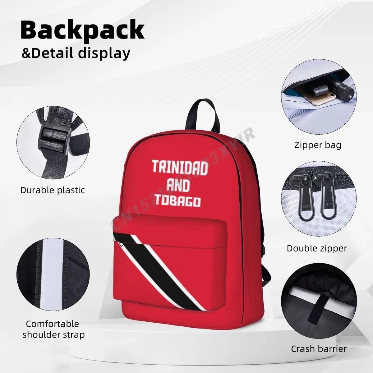 sac à dos unisexe trinidad et migrant il y a, cartable stitch, sacoche pour ordinateur portable, sac de voyage, cadeau mochila