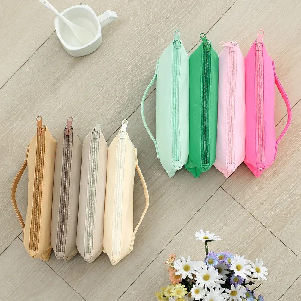 trousse de maquillage portable en nylon accordéon quadruple pour femme, sac à main de voyage, sac cosmétique polyvalent, poudres