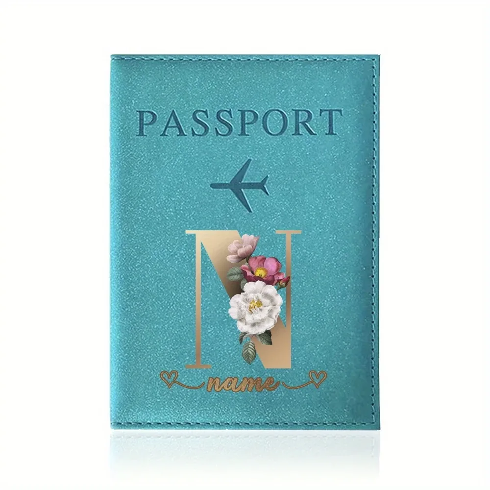 porte-passeport personnalisé avec nom personnalisable - capable d'imprimer des noms jusqu'à 26 lettres.