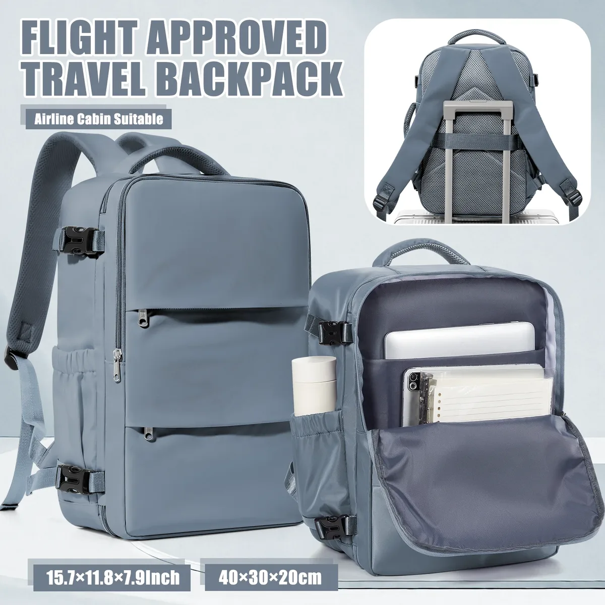 ryanair 40x30x20 sac à dos de voyage wizzair cabine avion valises cabine bagages à main sacs sac à dos étanche ordinateur portable packbag