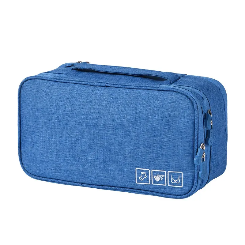 organisateur d'emballage de voyage, 1 pièce, sac de rangement léger à fermeture éclair pour sous-vêtements chaussettes accessoires pour bagages et valises sac de voyage