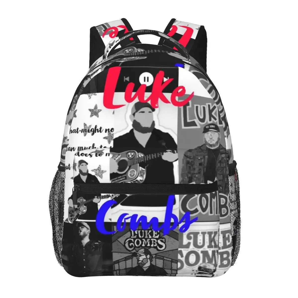 sac à dos pour étudiants country singer luke combs word tour, sac d'école, sac à dos de randonnée, sac de voyage pour hommes et femmes, sac à bandoulière tendance
