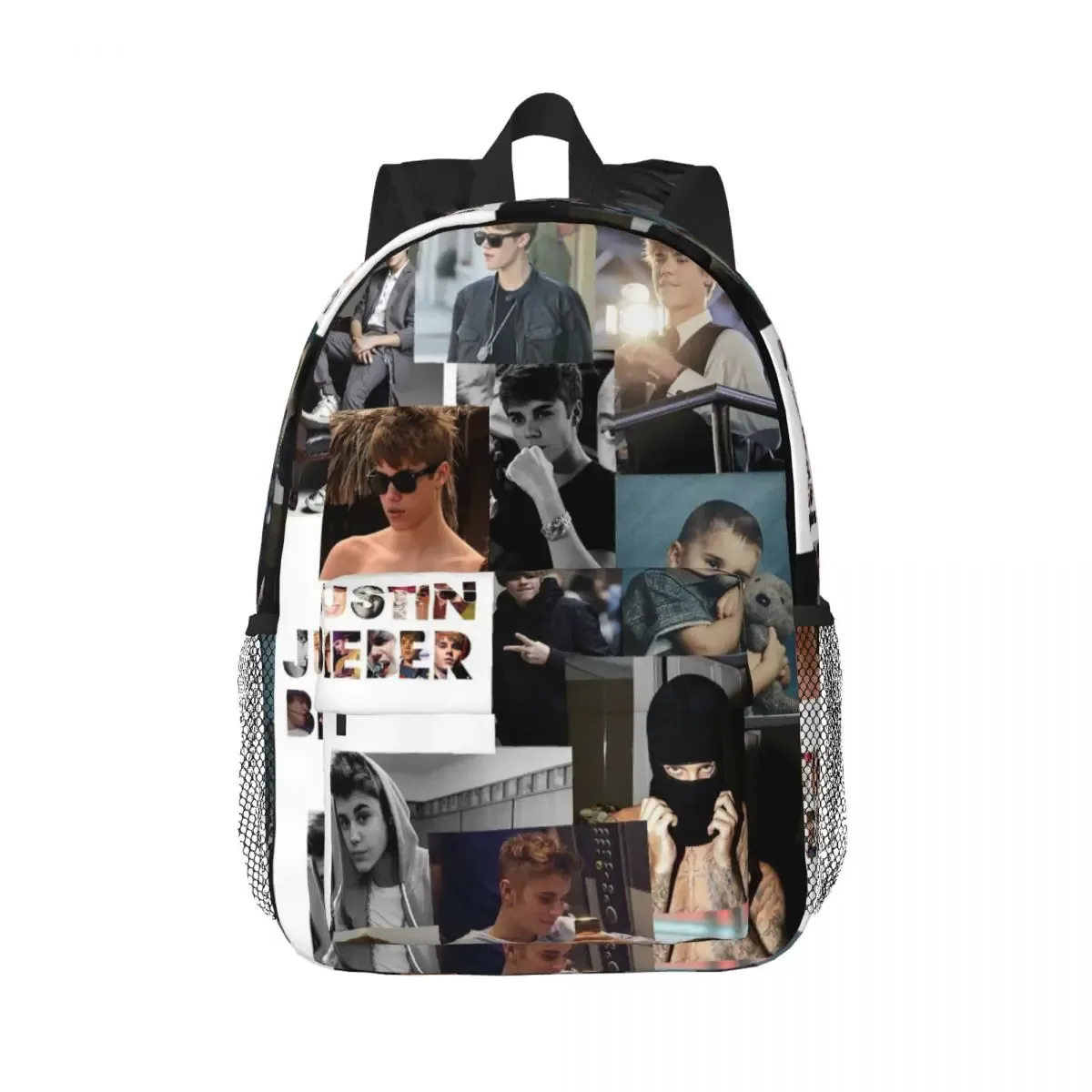 sac à dos justin bieber pour étudiants, garçons et filles, sac d'école pour hommes et femmes, sacs à bandoulière pour ordinateur portable