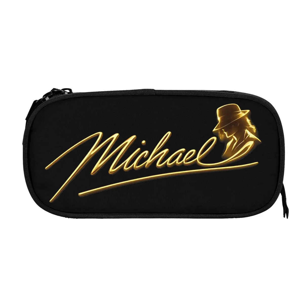 pochette à crayons grande capacité michael jacksons musical movie 2026, fournitures de bureau, trousse à crayons double couche, trousse de maquillage