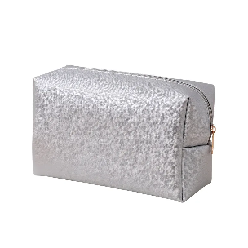 trousse de maquillage grande capacité en cuir pu pour femme, organisateur cosmétique imperméable, sac de toilette de voyage avec sangle de transport pour dames