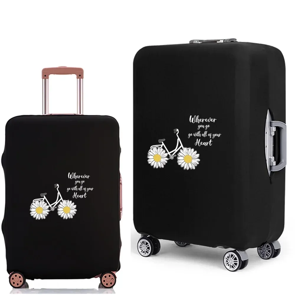 housse de protection pour valise à bagages, épaisse, élastique, anti-poussière, pour valise de 18 à 28 pouces, série daisy, accessoires de voyage