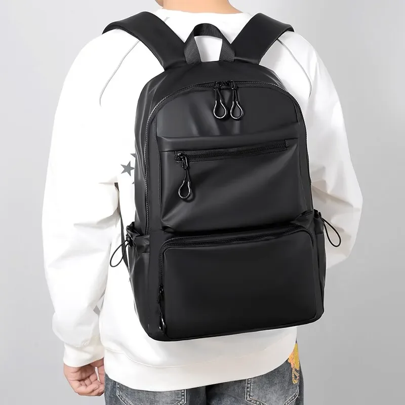 sac à dos de 14 pouces pour hommes sac à bandoulière de voyage sac d'ordinateur de loisirs tendance de mode étudiants cartable