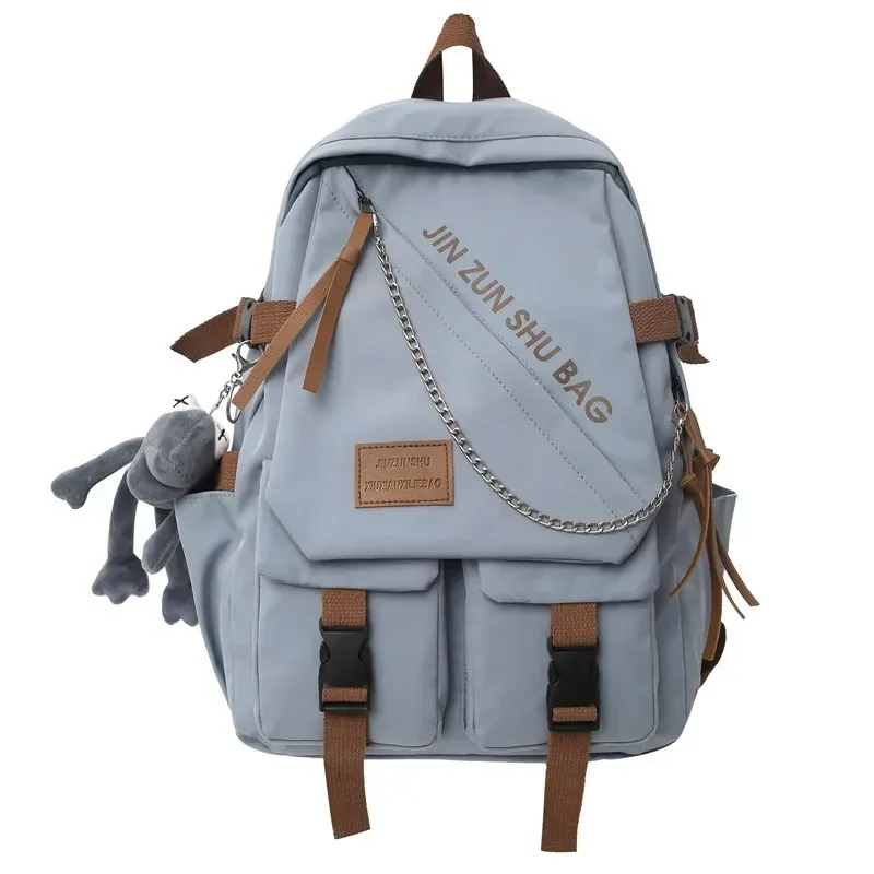 nouveau sac à dos simple de grande capacité harajuku campus couple loisirs ordinateur voyage lycée cartable