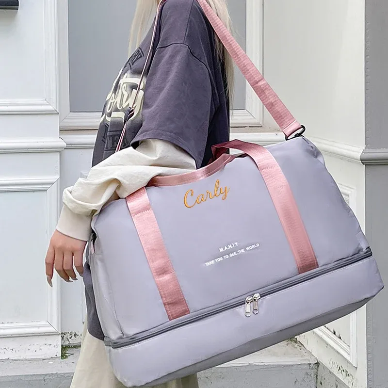broderie personnalisée/style standard 2 options, sac de voyage de grande capacité, sac à main, saison de rentrée scolaire, super cadeau!