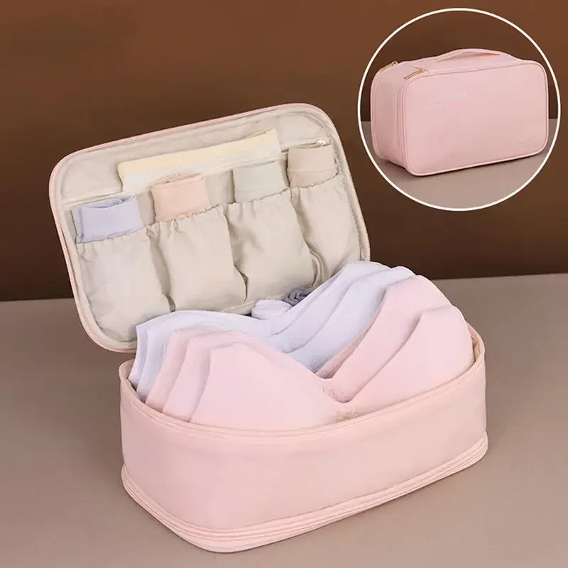 sac de rangement de voyage, collants de sous-vêtements portables, sac d'organisation de chaussettes, sac de bagages double couche de grande capacité, essentiels de voyage