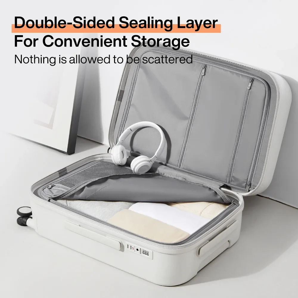 réi-bagage à main avec tasse, support de téléphone, coque rigide, valise de voyage à roulettes avec roues tournantes, 20 ", 24", 26 ", m9gaining