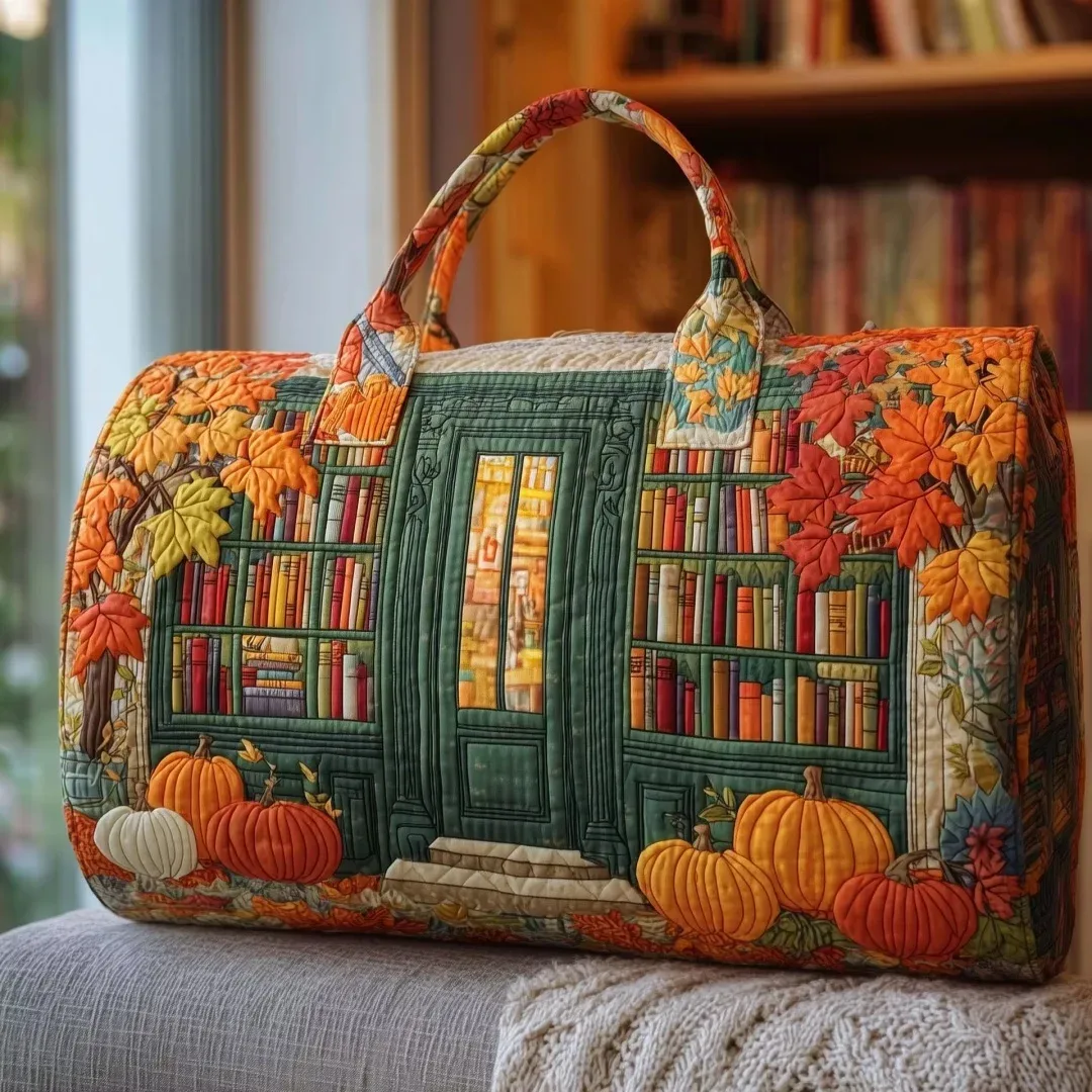 sac de voyage matelassé 3d tendance, motif bus, grande capacité, sac à main rétro bohème, sac de sport robuste pour les sorties quotidiennes