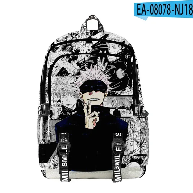 anime satoru gojo école sac à dos sac à dos pour ordinateur portable garçons filles adolescents sac d'école sac de voyage mochila sac à bandoulière