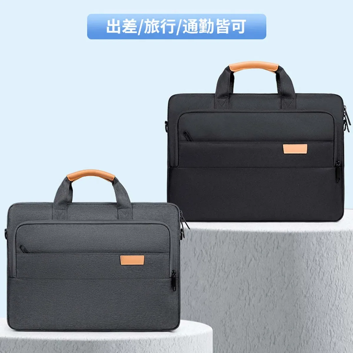 Sac pour ordinateur portable de grande capacité pour hommes, sac à bandoulière épais et résistant aux chocs avec airbag, sac pour ordinateur portable de 14 à 17 pouces, sac de voyage et de réunion d'affaires