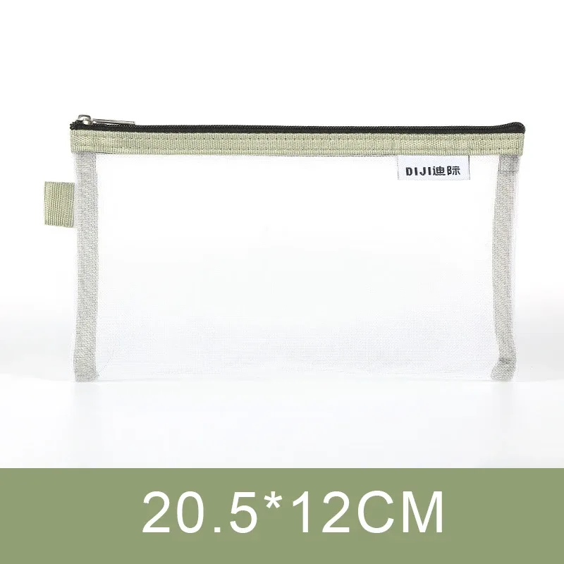 trousse de maquillage, sac à main d'école, étuis à crayons pour bureau, grande et petite trousse de toilette transparente en nylon pour étudiants