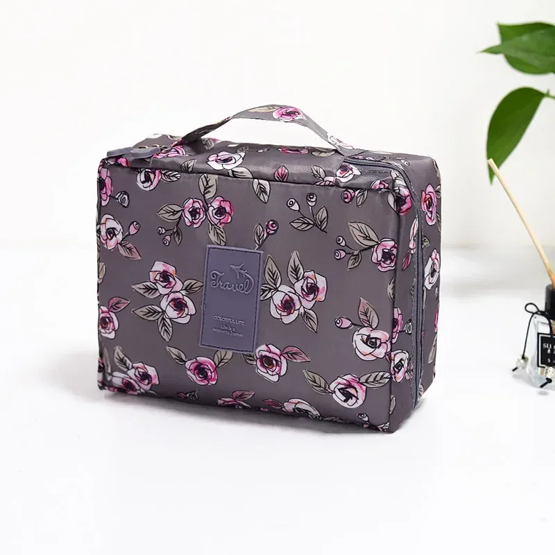 sac de rangement cosmétique portable de luxe pour femme, organisateurs de toilettes, grand, multi-compartiments, lavage, maquillage, poudres, voyage, designer