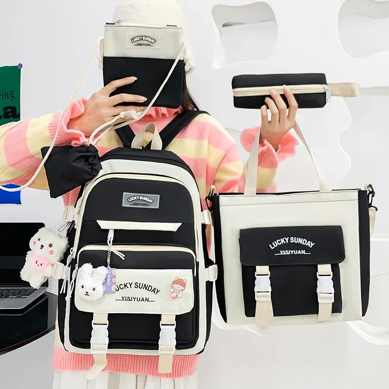 sac à dos scolaire tendance 2026 pour fille, sac de voyage, sac à dos d'épaule grande capacité léger pour élèves du primaire, du collège et du lycée - mochila escolar