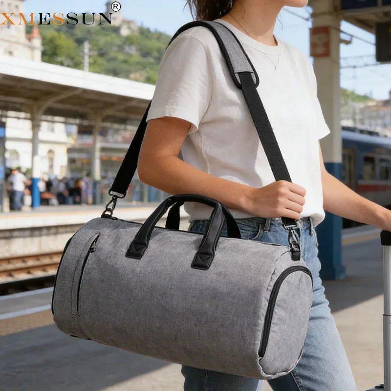 XMESSUN Nouveau sac de rangement pliable Oxford pour femmes ou hommes, sac de voyage de fitness à grande capacité au design tendance pour femme
