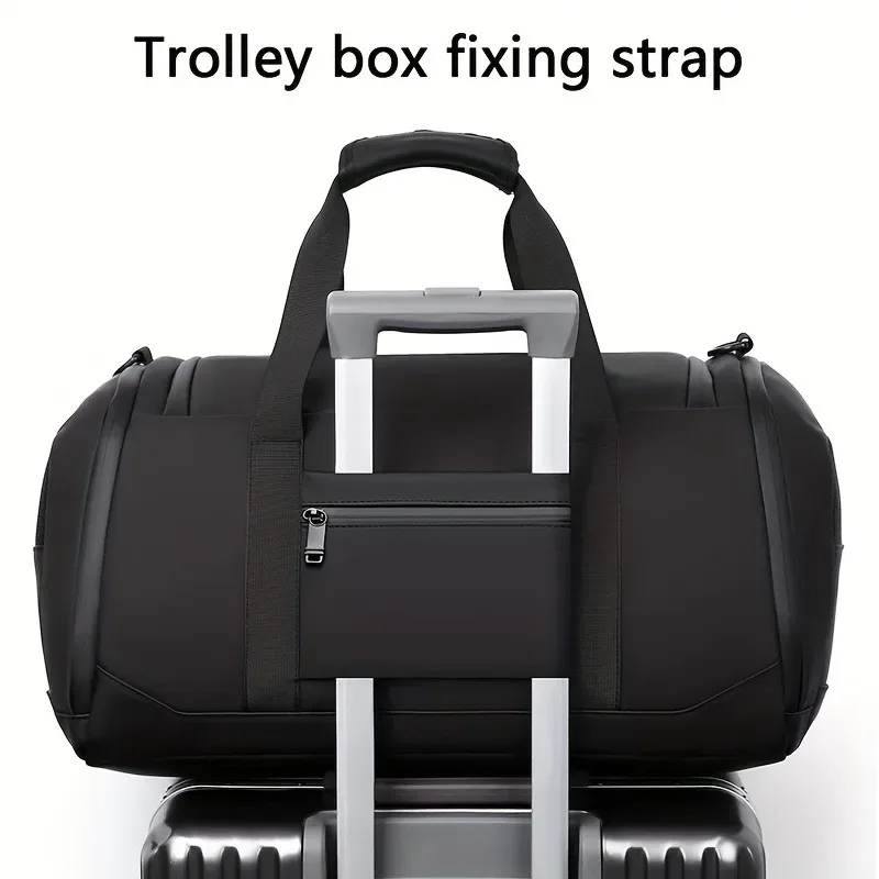 sac de voyage de grande capacité pour hommes, sac de sport spacieux avec plusieurs compartiments, sac de week-end pour une nuit, sac de voyage