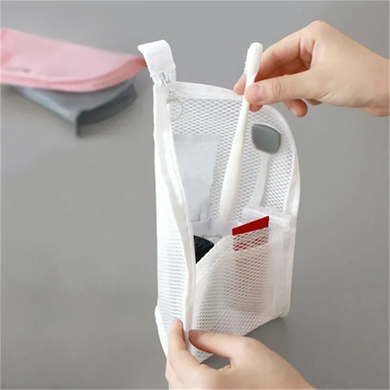 sac à cosmétiques en maille eva pour femmes, sac de rangement de voyage, organisateur de maquillage, pochette de maquillage portable, petite et grande trousse de toilette, étui de beauté