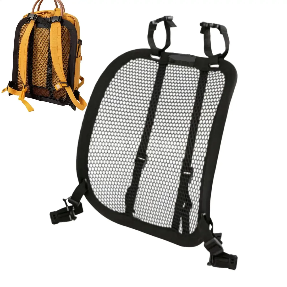 cadre d'entretoise respirant et réglable en maille universelle pour sac à dos, pour la circulation en extérieur, le cyclisme et la randonnée