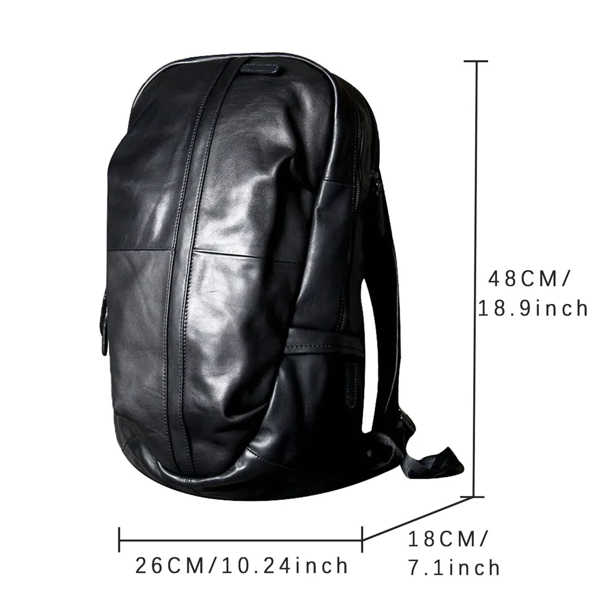 sac à dos décontracté en cuir véritable pour hommes, sacoche pour ordinateur portable de 16 pouces, sac de voyage en cuir de vache de première qualité, sacs à dos à la mode pour hommes