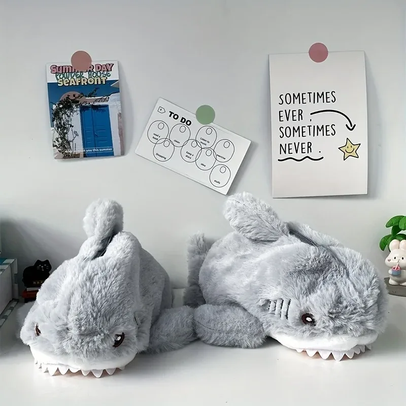 1 pièce Trousse de maquillage portable de voyage Shark, Organisateur de cosmétiques, Pochette de toilette