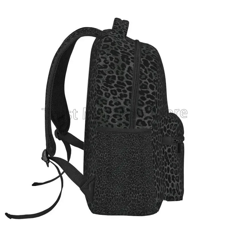 sacs à dos de voyage imprimés léopard noir, sac d'école léger pour étudiant, sac à dos unisexe pour ordinateur portable, pour voyage, randonnée, camping