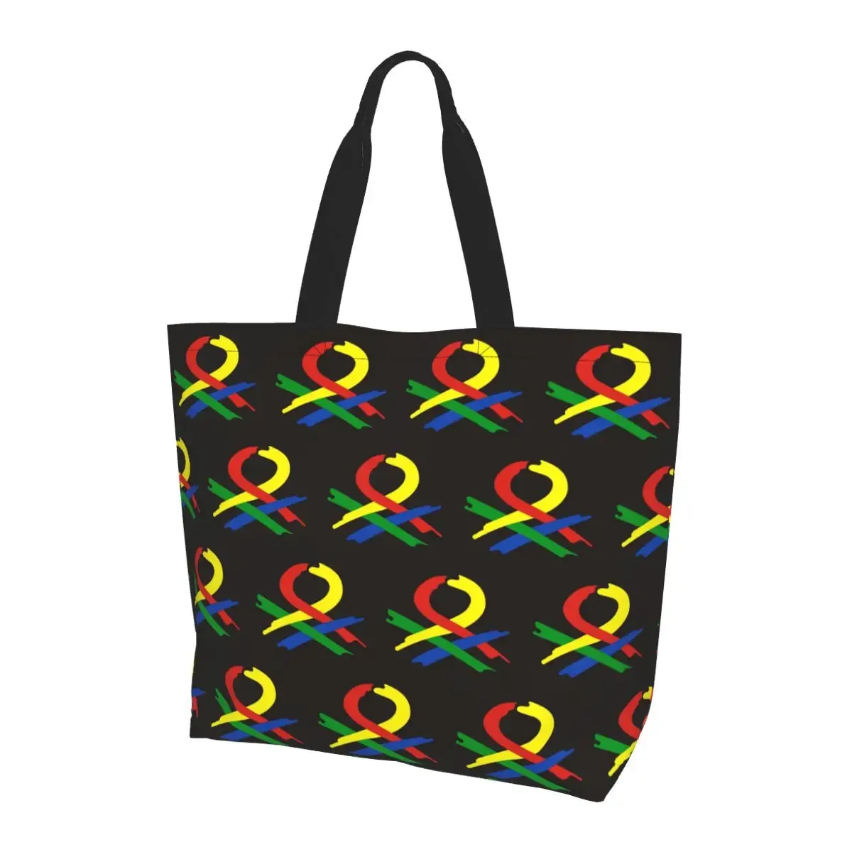 united colors of benetton sac fourre-tout en toile de grande capacité, sac à bandoulière, sac à provisions pour femmes