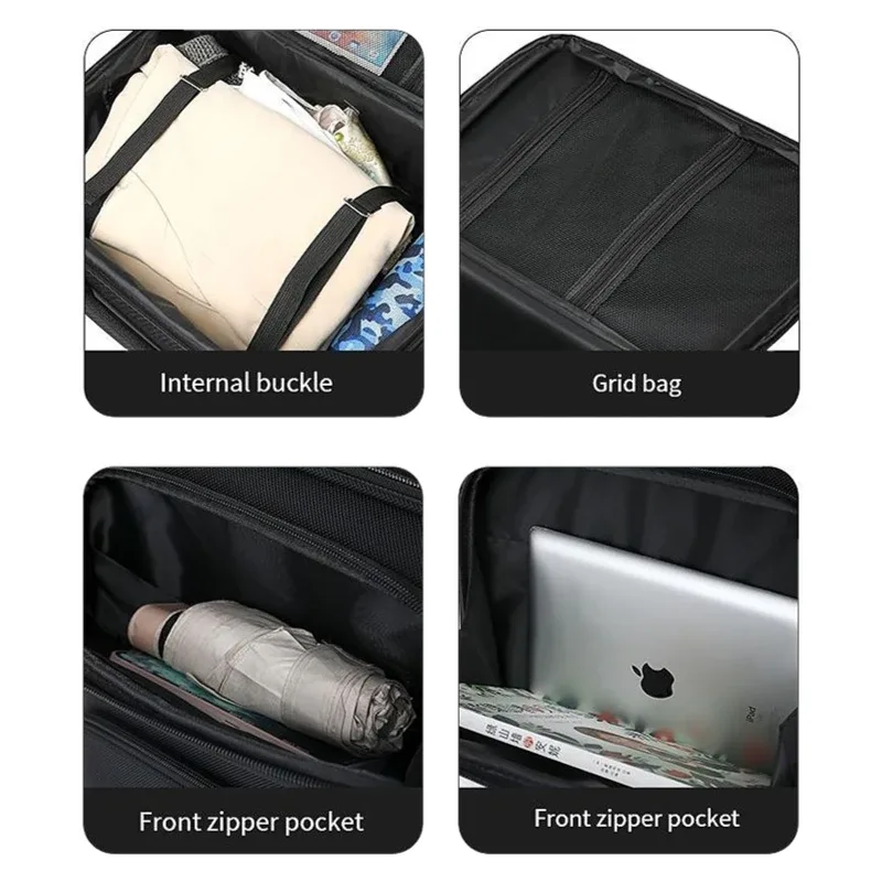 valise spacieuse en tissu oxford de 20 pouces avec roues à direction unique et serrure tsa - bagage à main de voyage à grandes roues amovibles