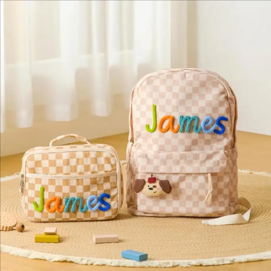 sac à dos mignon personnalisé pour enfants, design unique, décoration multicolore, sac d'escalade de voyage, cadeaux, nom personnalisé pour enfant, 2025