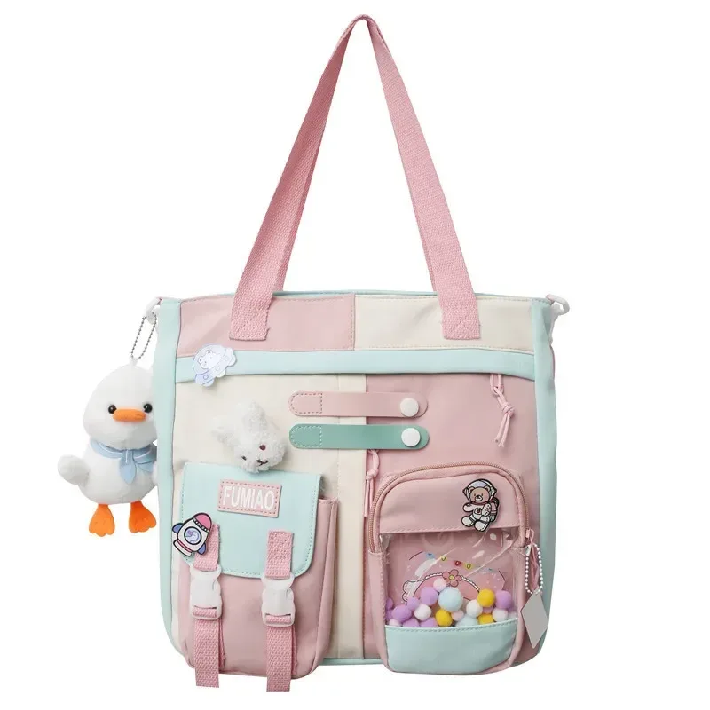 sacs à main pour étudiants, cartable japonais coloré de grande capacité pour filles, sacs à livres respirants et imperméables pour adolescentes