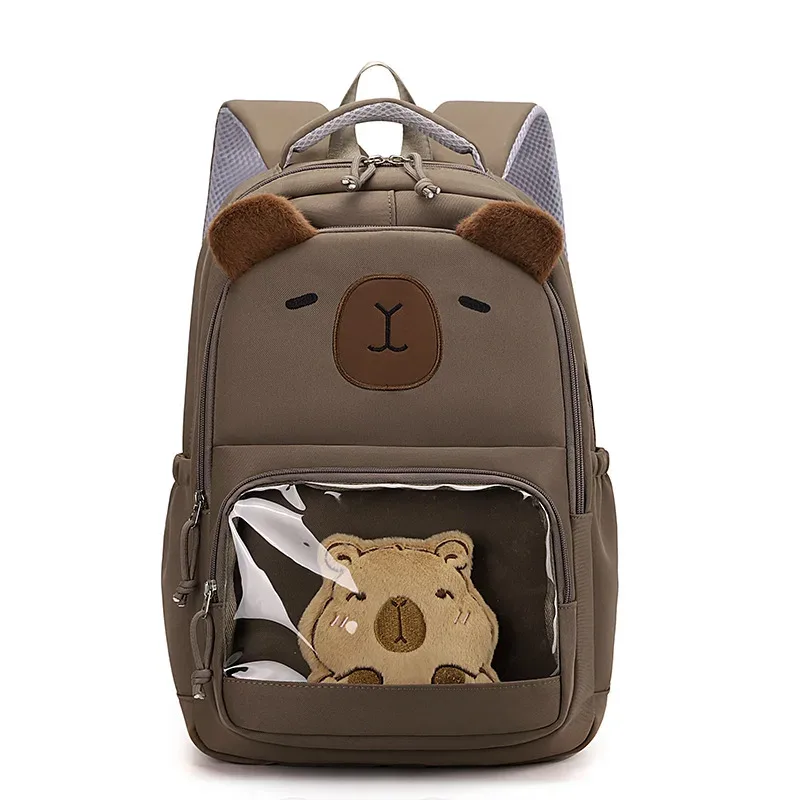 nouveaux sacs à dos capibala pour enfants, sacs d'école mignons et élégants, grande capacité, sacs à livres.