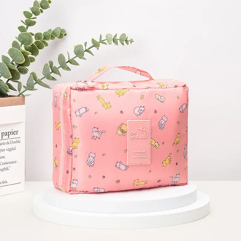 sac de rangement cosmétique portable de luxe pour femme, organisateurs de toilettes, grand, multi-compartiments, lavage, maquillage, poudres, voyage, designer