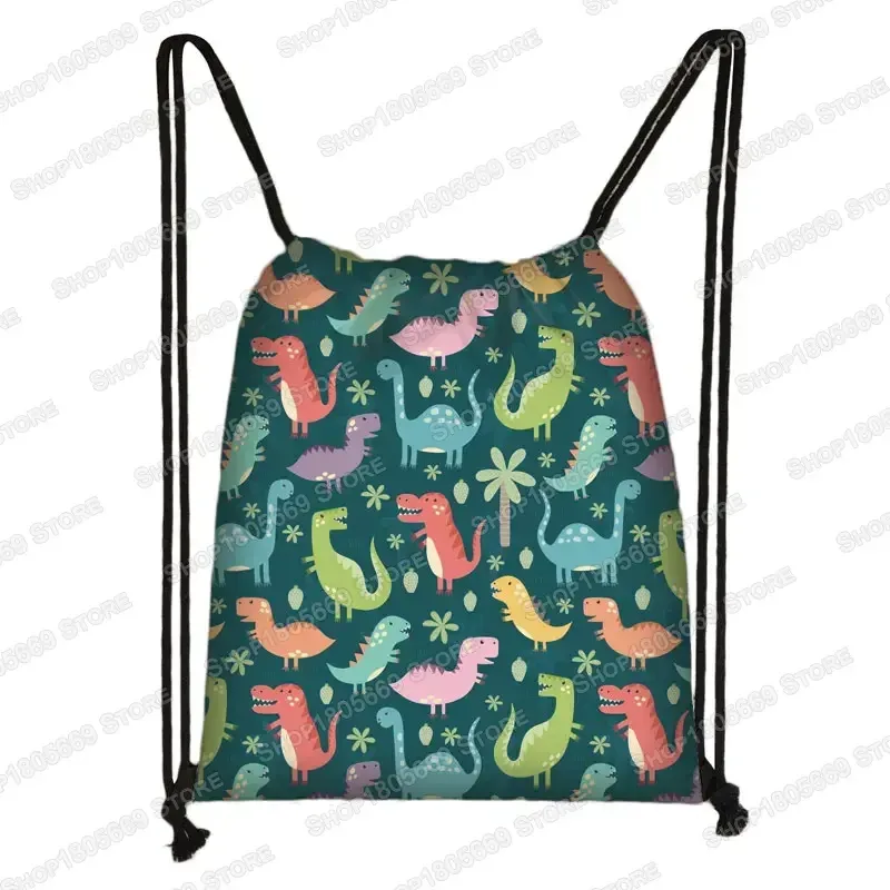 sac à dos en toile à cordon de serrage pour enfants, sac de voyage pour adolescents, garçons et filles