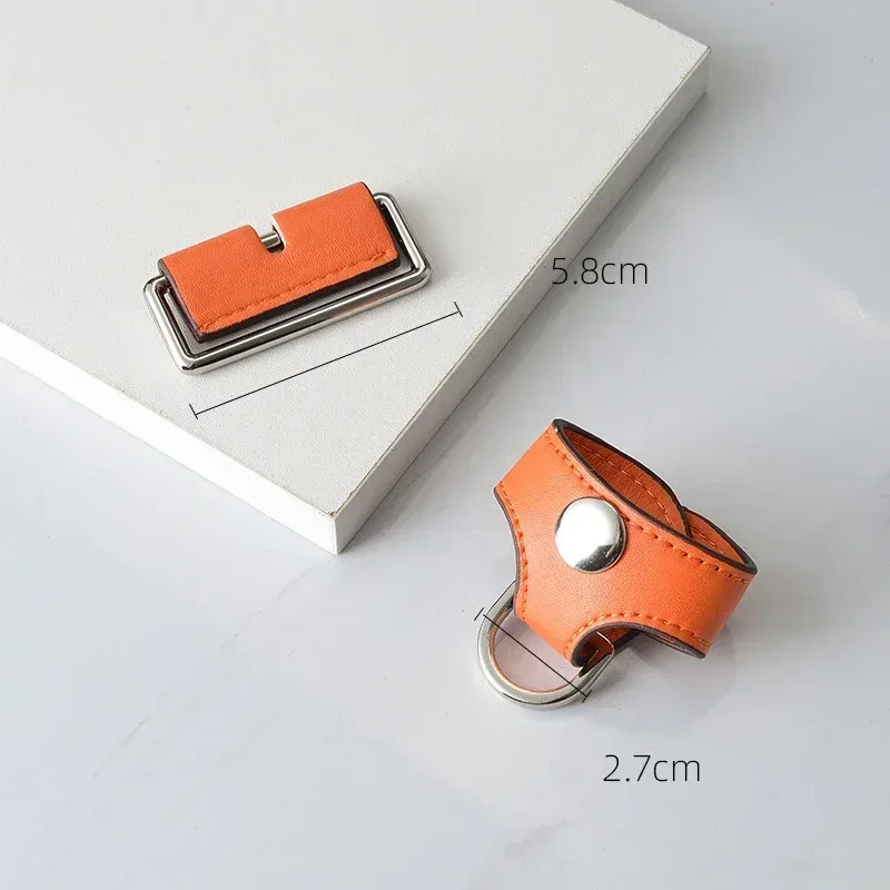 sac à boucle de connexion en cuir, accessoires pour boîte à déjeuner hermes, sac à bandoulière, sacs pour femmes, pièces de modification diy