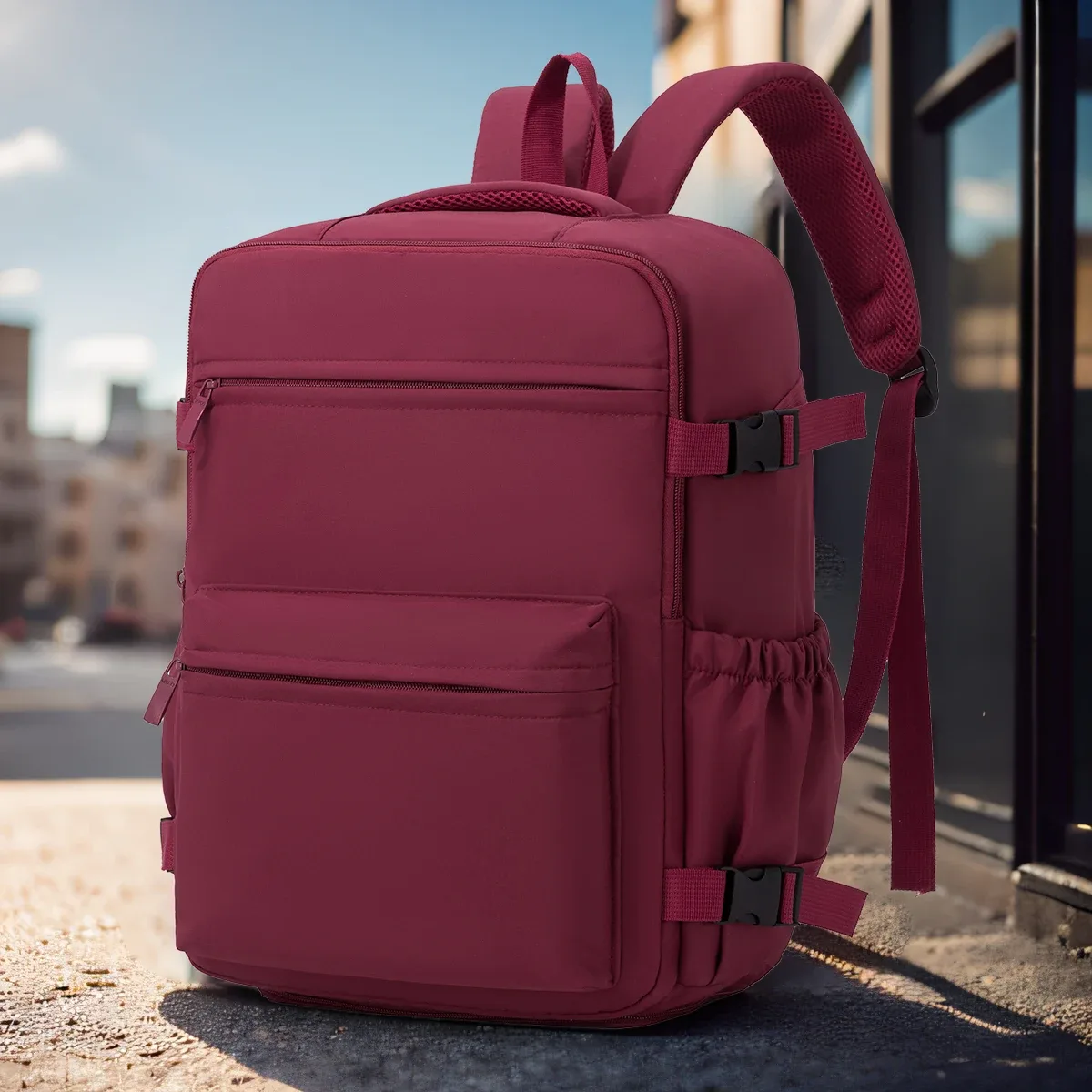 sac à dos de voyage transfrontalier pour hommes et femmes, sac de voyage à grande capacité avec compartiment à chaussures, sac d'affaires pour ordinateur, sac d'école pour étudiants, sac de transport quotidien.