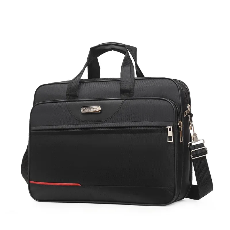 mallette d'affaires de grande capacité – sac organisateur pour ordinateur portable et documents pour les voyages au bureau et au week-end (solution de rangement durable)