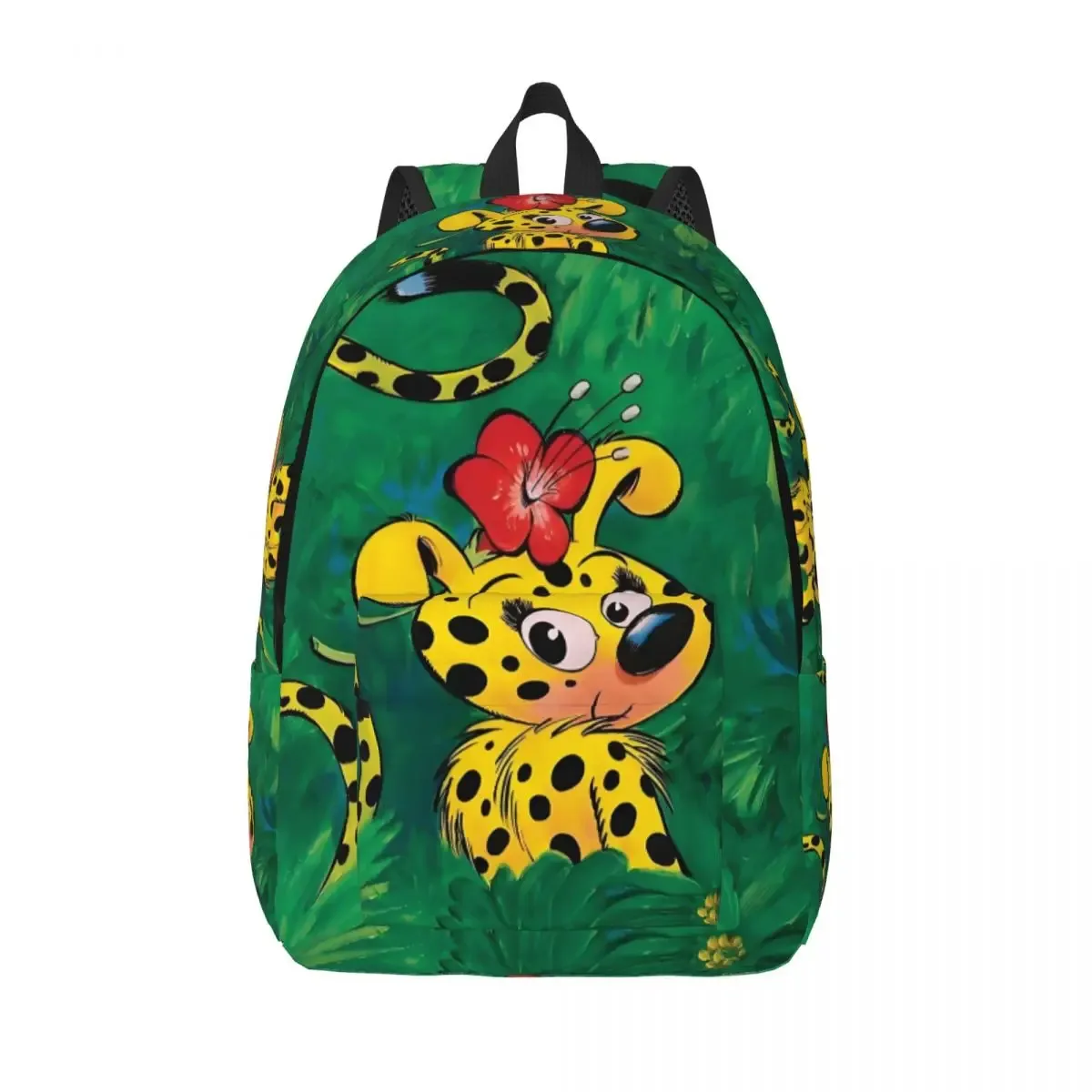 sac à dos en toile de bain familial marsupilami personnalisé pour femmes et hommes, sac à livres décontracté pour l'école et l'université, sacs de personnages de dessins animés