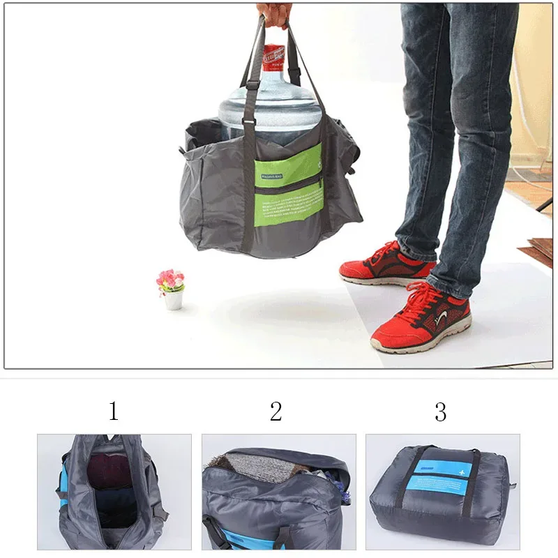 sac de voyage pliable étanche, costume unisexe, sac à main en nylon, organisateur décontracté, sacs de rangement d'avion, petit sac à bagages portable