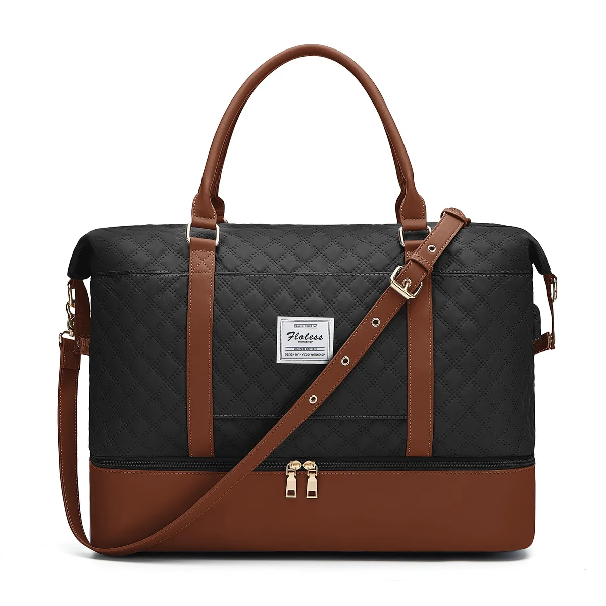 sac de week-end pour femme grand sac de voyage fourre-tout avec compartiment à chaussures pour les essentiels de voyage sac d'hôpital de nuit