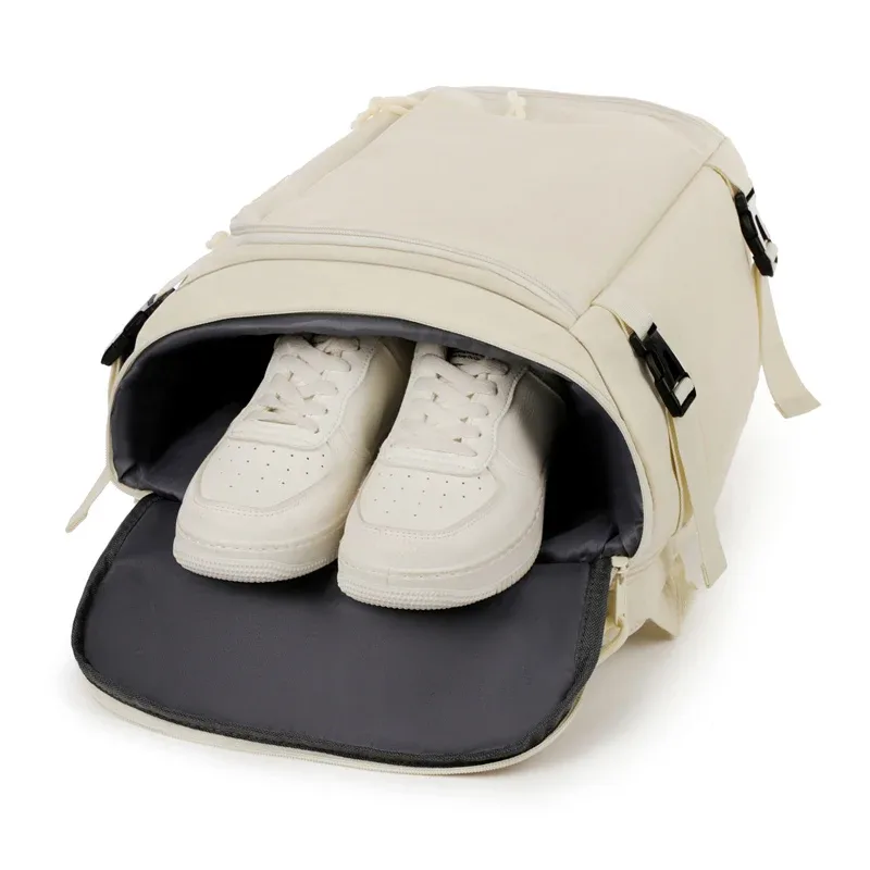 sac à dos extensible grande capacité avec compartiment humide/sec et compartiment à chaussures, sac de voyage décontracté pour affaires