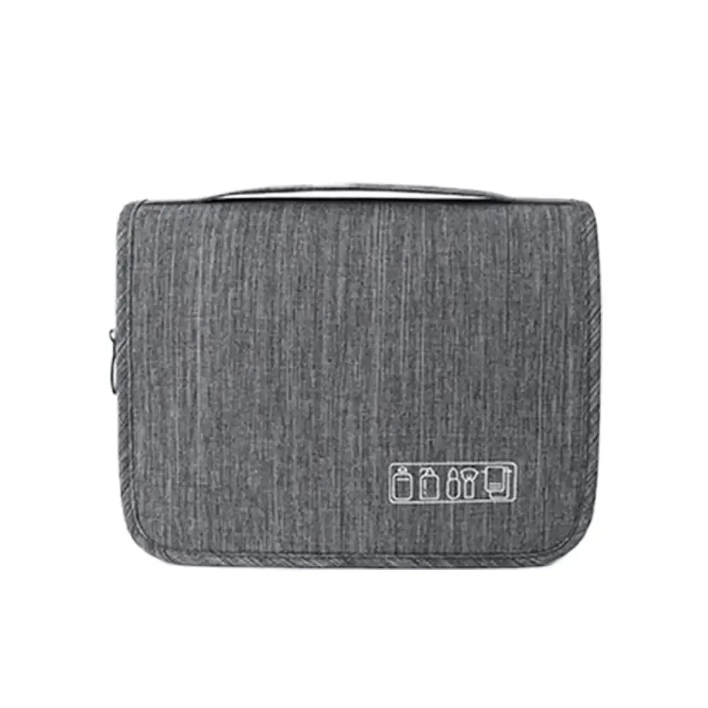 trousse de toilette suspendue en tissu oxford, grande capacité, multi-compartiments, organisateur de maquillage, sac de rangement de voyage