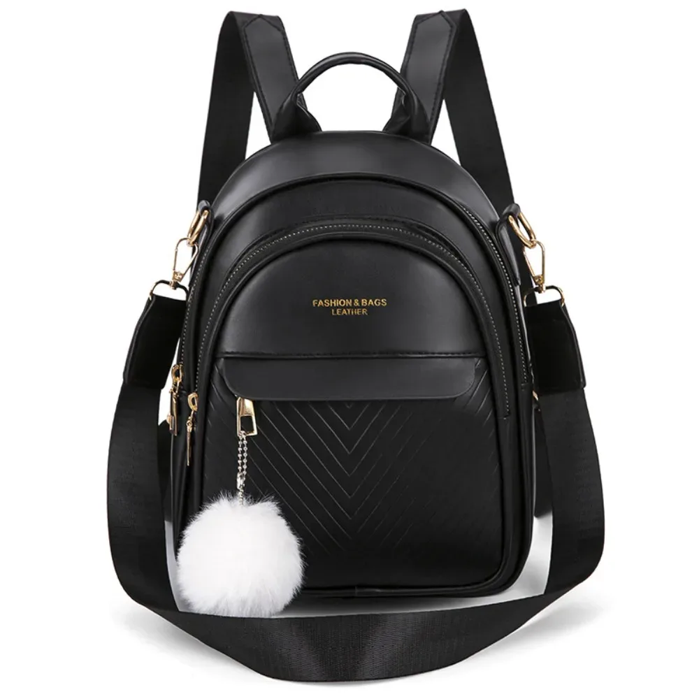 petit sac à dos carré en cuir pu, simple et tendance, sacs d'école décontractés en pu, grande capacité, mini sacs de luxe légers pour femmes, voyage quotidien